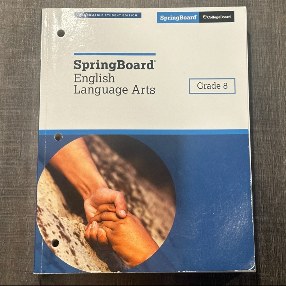 Spring Board 8th Grade English Language Arts Text & Workbook